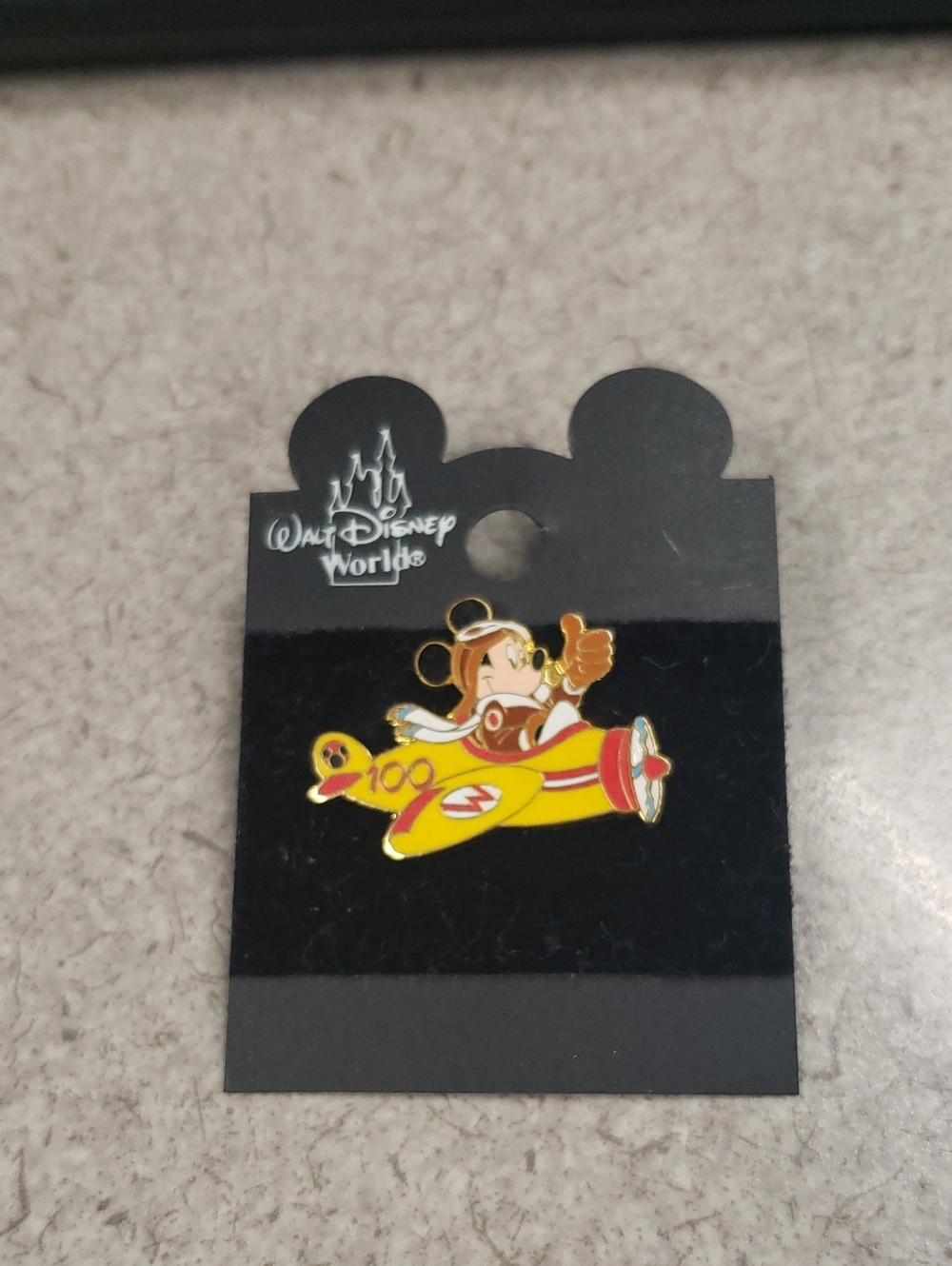 Disney Mickey in Airplane Pin NWT